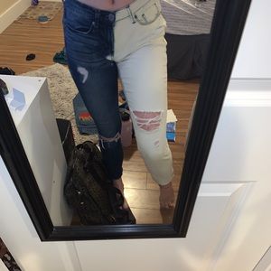 Bleached jeans